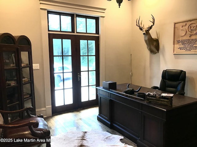6261 Thach Rd, Montgomery, AL 36117 - office space featuring french doors and light wood-style floors