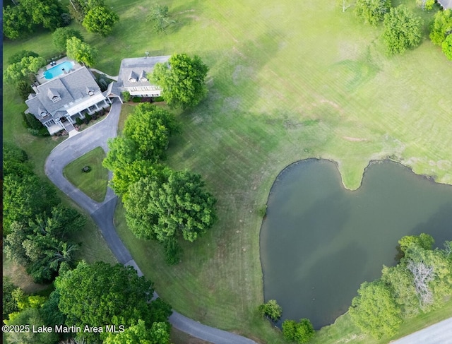 6261 Thach Rd, Montgomery, AL 36117 - birds eye view of property featuring a water view