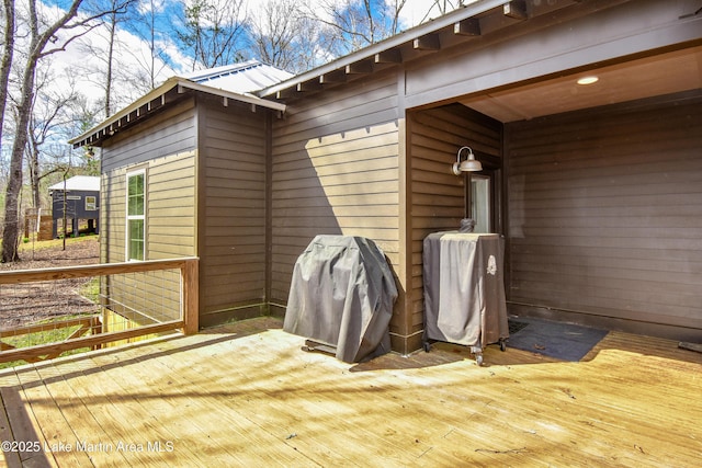 exterior space featuring area for grilling