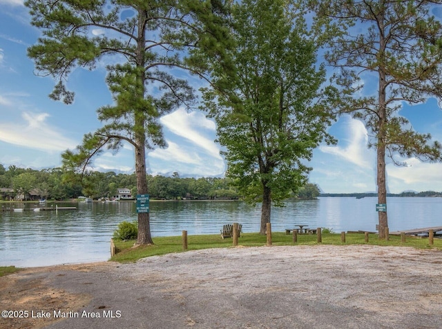 property view of water