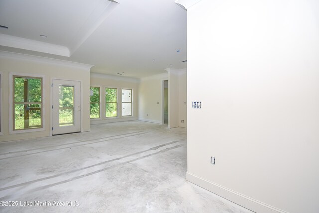 63 Noles Dr, Tallassee, AL 36078 - spare room with crown molding and concrete flooring