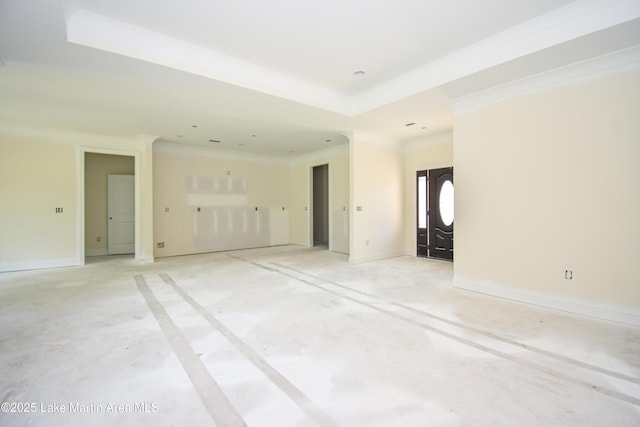 63 Noles Dr, Tallassee, AL 36078 - empty room featuring ornamental molding and a raised ceiling