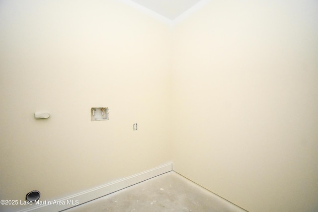 63 Noles Dr, Tallassee, AL 36078 - laundry area featuring hookup for a washing machine and baseboards