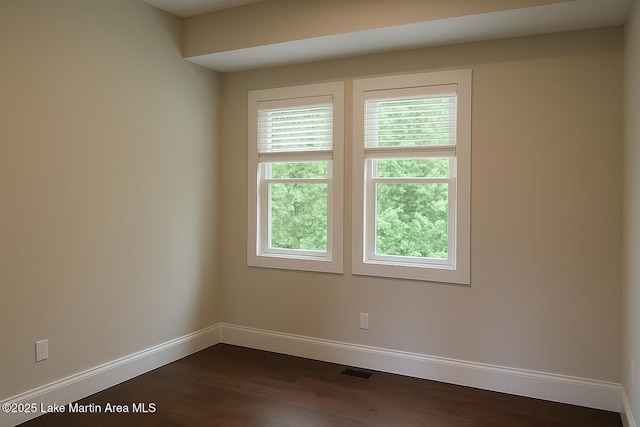 572 Newman Rd, Alexander City, AL 35010 - spare room with dark wood-style floors and healthy amount of natural light
