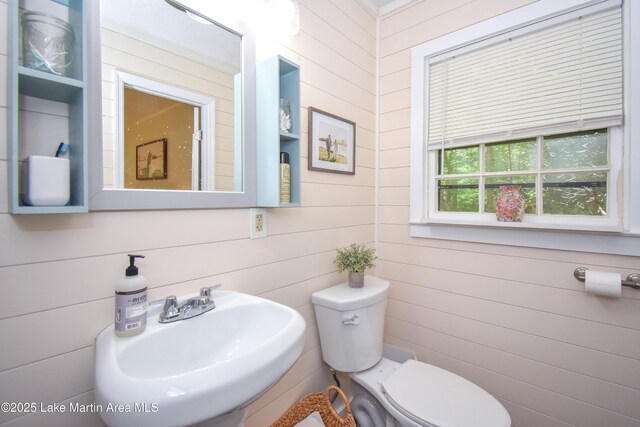 514 Sleepy Holw, Alexander City, AL 35010 - half bathroom featuring wooden walls