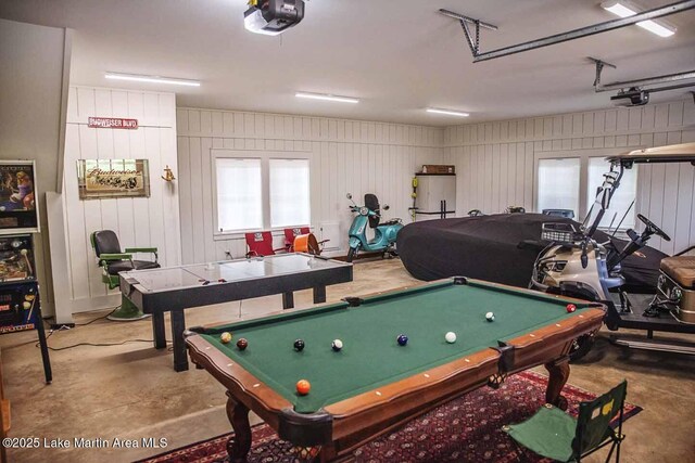 326 Bulgers Mill Loop, Alexander City, AL 35010 - game room featuring concrete flooring and billiards