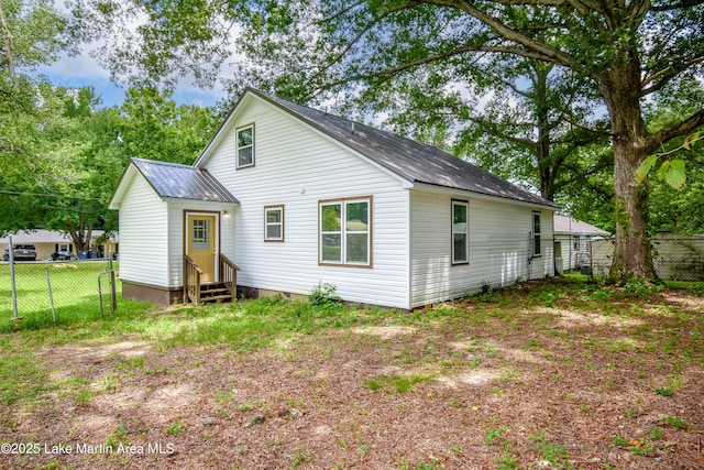 1706 Simpson St, Alexander City, AL 35010 - back of house featuring entry steps and crawl space