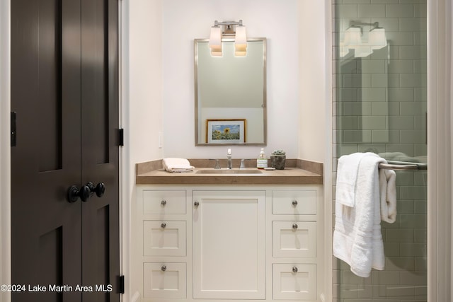 bathroom featuring vanity