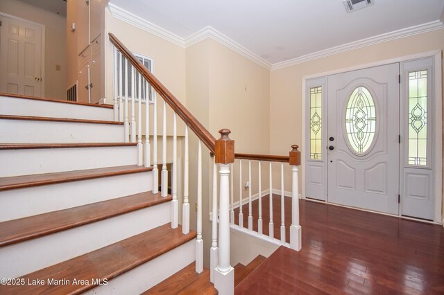 605 Noble Rd, Tallassee, AL 36078 - unfurnished room featuring dark wood-type flooring, an inviting chandelier, and french doors
