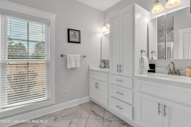 bathroom with vanity