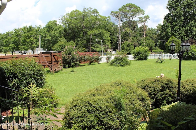 295 Landers Loop, Sylacauga, AL 35150 - view of fenced backyard