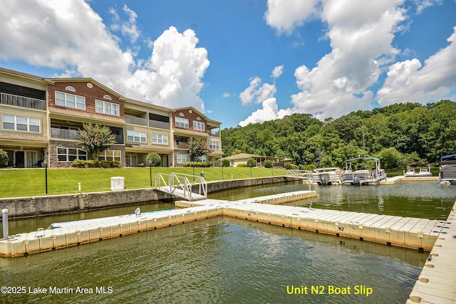 189 Williams Rd Unit # N2, Alexander City, AL 35010 - dock with a water view and a lawn