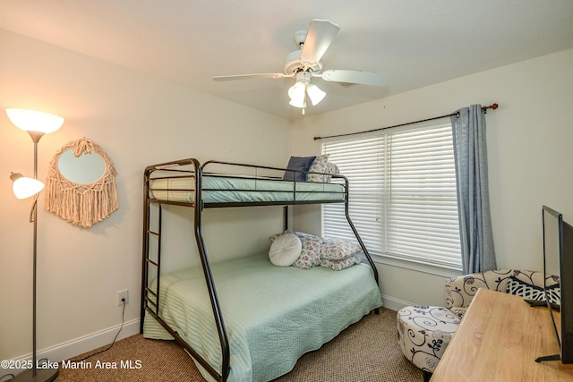 189 Williams Rd Unit # N2, Alexander City, AL 35010 - carpeted bedroom with baseboards and ceiling fan