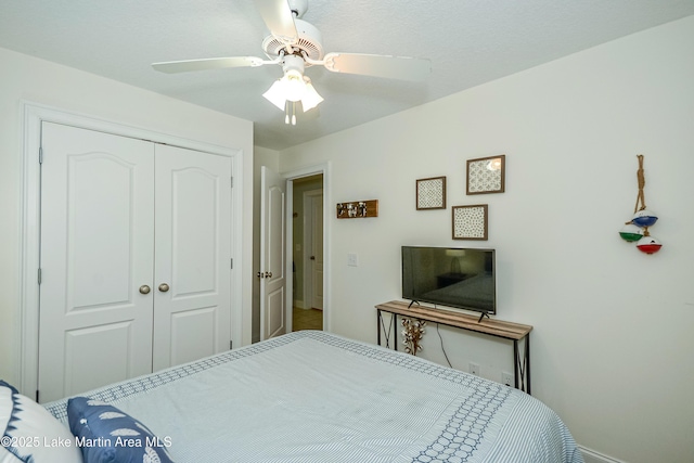 189 Williams Rd Unit # N2, Alexander City, AL 35010 - bedroom with a closet and ceiling fan