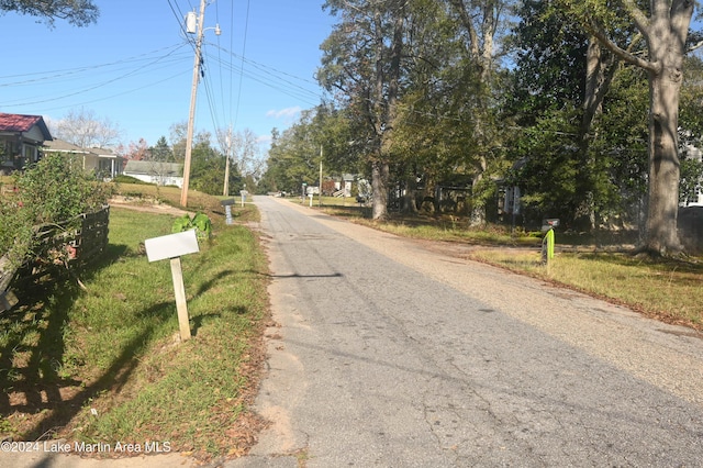 view of road