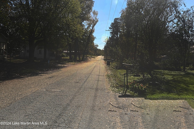 view of road