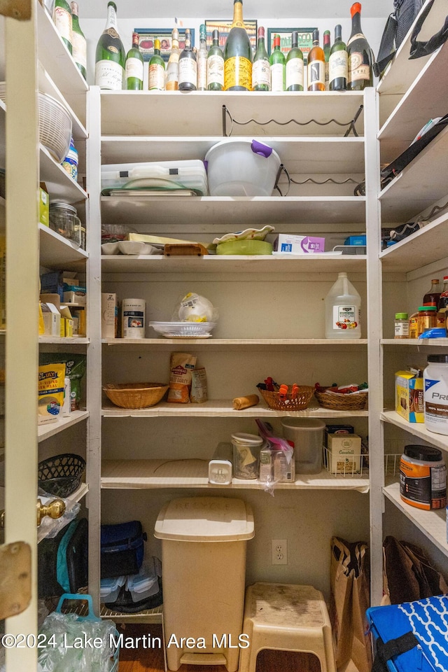 view of pantry