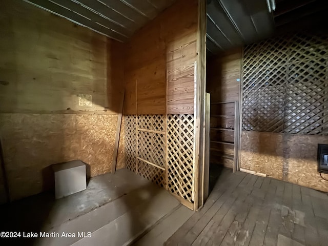 interior space featuring wood-type flooring