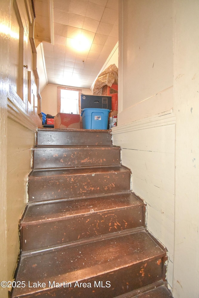 view of stairs
