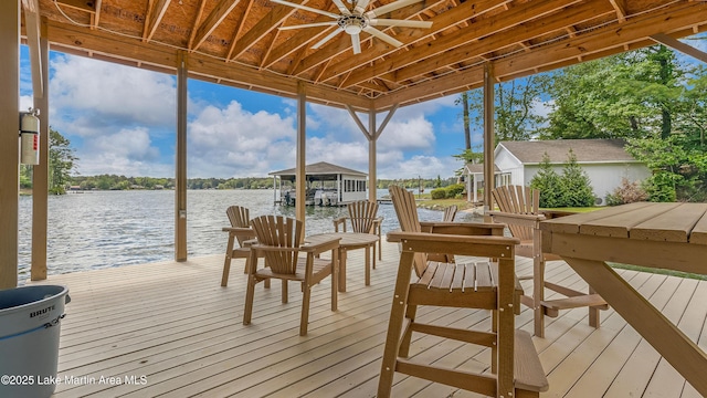 101 Mason Rd, Tallassee, AL 36078 - dock area featuring a water view