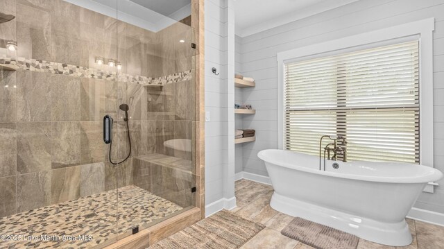 101 Mason Rd, Tallassee, AL 36078 - full bath with a soaking tub and a shower stall