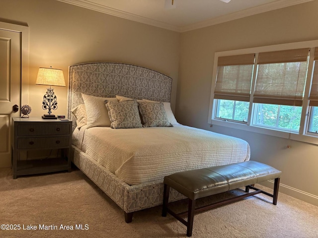 856 Windermere W Pkwy, Alexander City, AL 35010 - bedroom featuring light colored carpet and crown molding