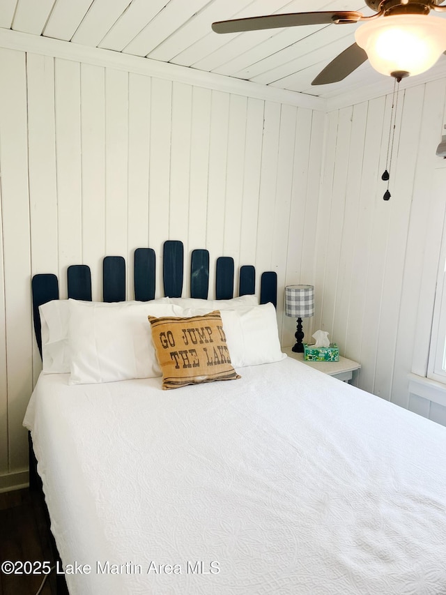 149 Lake Ridge Dr, Jacksons Gap, AL 36861 - bedroom featuring a ceiling fan