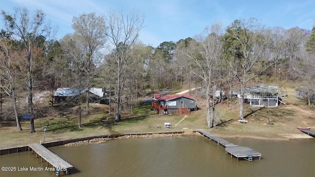 149 Lake Ridge Dr, Jacksons Gap, AL 36861 - dock area with a water view