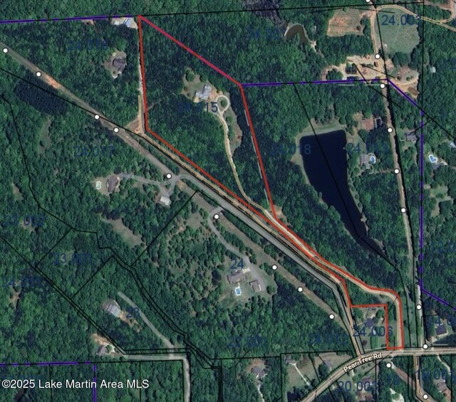 476 Pear Tree Rd, Auburn, AL 36830 - map / location featuring property parcel outlined