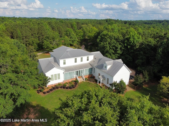 476 Pear Tree Rd, Auburn, AL 36830 - view from above of property featuring a heavily wooded area