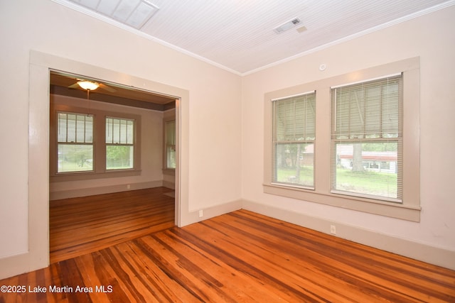 1330 Pearson Chapel Rd, Alexander City, AL 35010 - unfurnished room with ornamental molding and wood finished floors