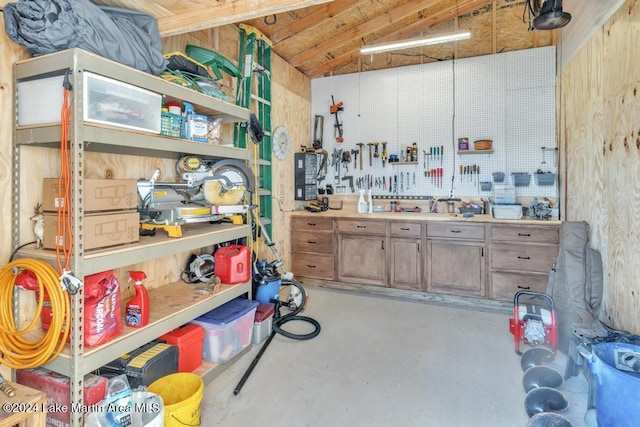 view of storage room