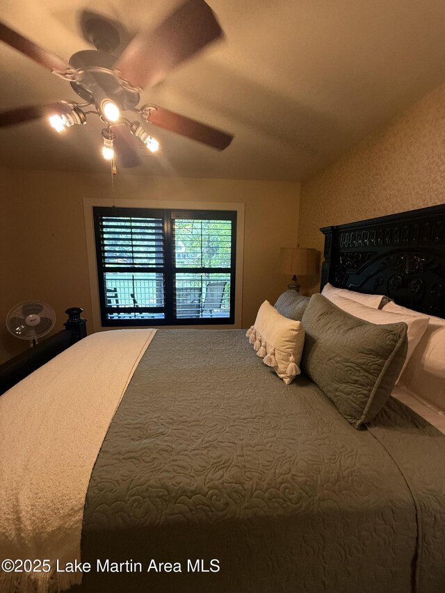 43 Shady Cv, Dadeville, AL 36853 - bedroom featuring a ceiling fan and carpet