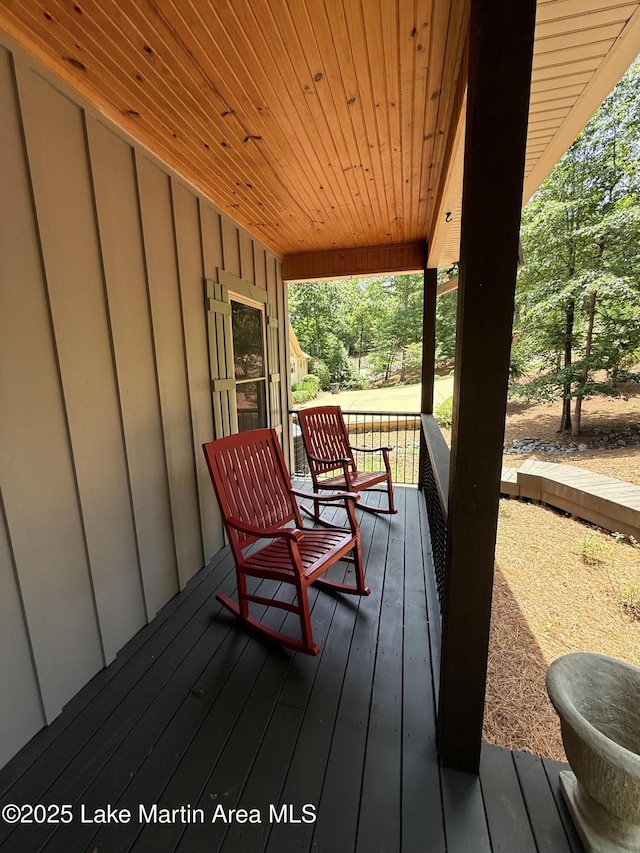 43 Shady Cv, Dadeville, AL 36853 - view of wooden porch