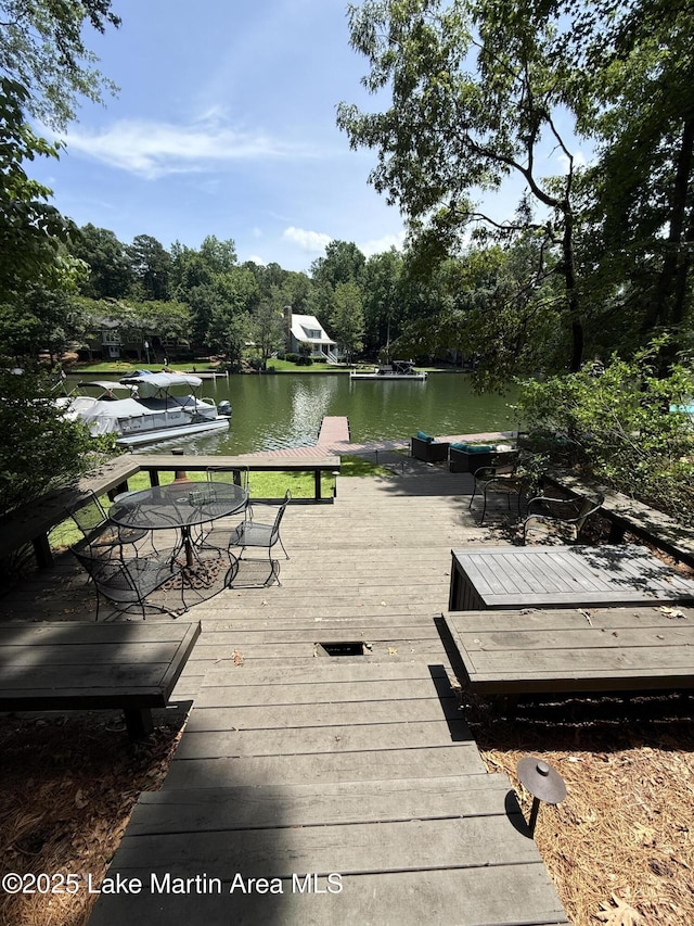 43 Shady Cv, Dadeville, AL 36853 - dock featuring a water view