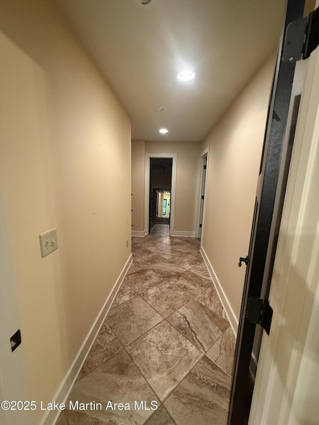 43 Shady Cv, Dadeville, AL 36853 - hall featuring recessed lighting and stone finish flooring