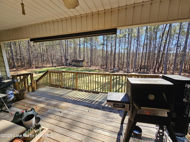 view of wooden terrace