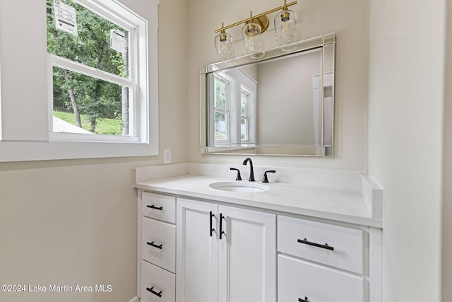 bathroom featuring vanity