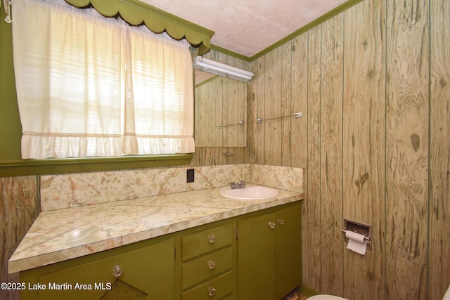 405 4th St, Tallassee, AL 36078 - bathroom featuring vanity and ornamental molding