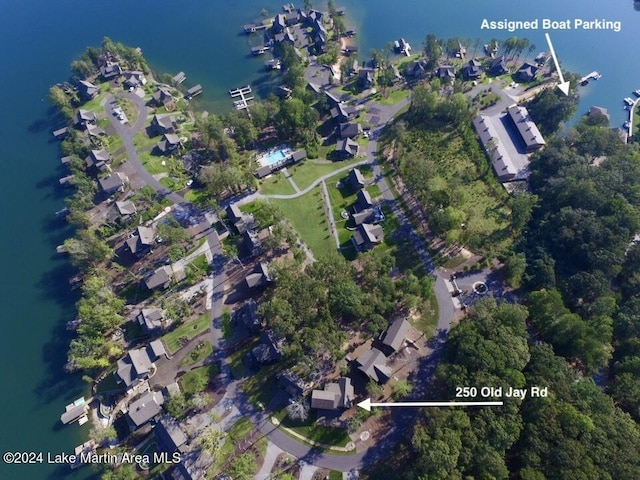 250 Old Jay Rd, Eclectic, AL 36024 - aerial overview of property's location featuring a large body of water