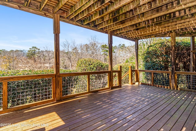 view of wooden terrace