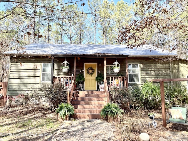 view of front of home