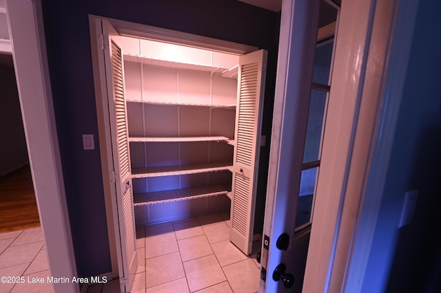 view of closet
