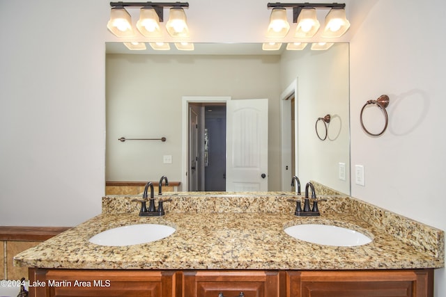 bathroom with vanity