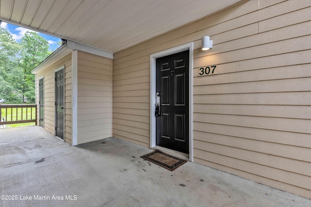 741 Lakeview Rdg, Dadeville, AL 36853 - view of exterior entry featuring a patio