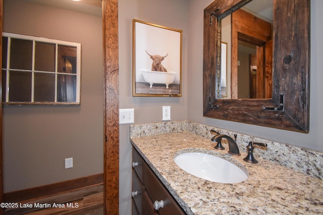 bathroom with vanity