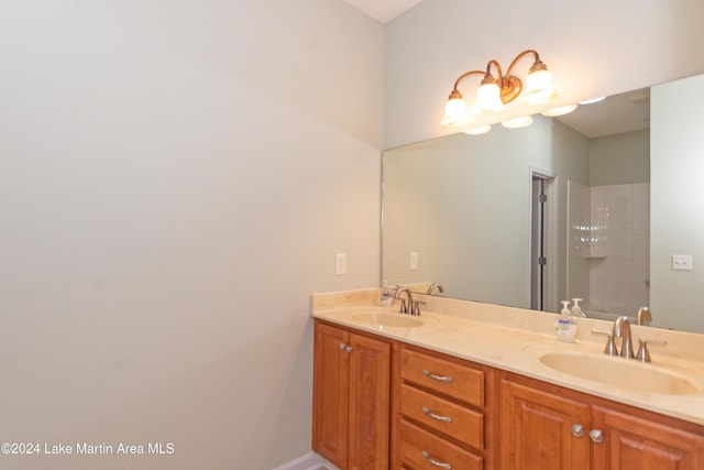 bathroom with vanity