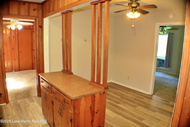 240 Windsor Dr, Alexander City, AL 35010 - hall with light wood-type flooring and baseboards