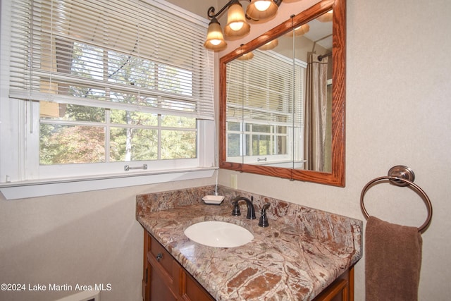 bathroom featuring vanity