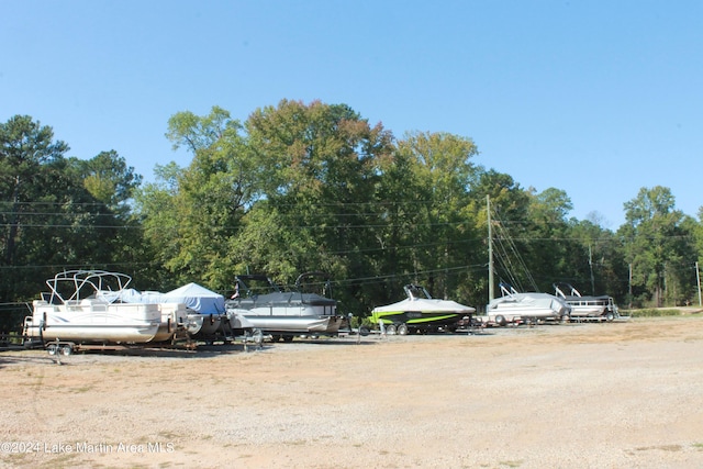 view of parking / parking lot